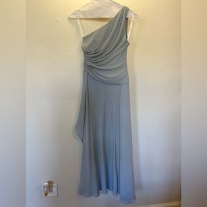 Gray Formal Bridesmaids dress.